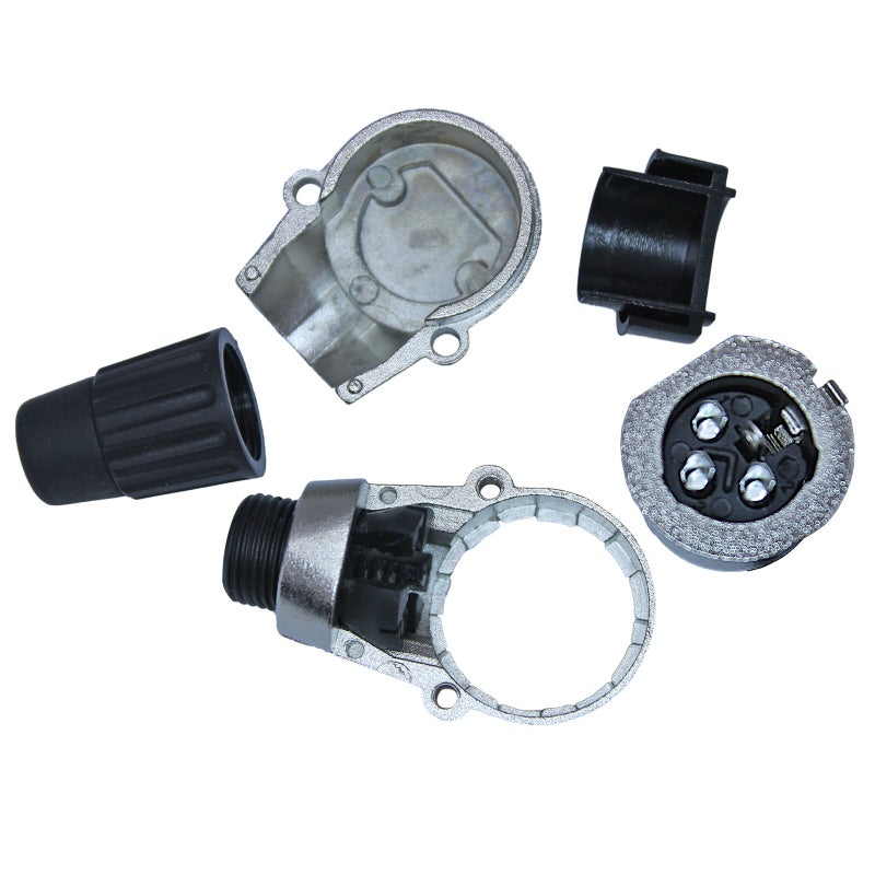 MCSPROAUDIO 90 Degree Adjustable 3 Pin XLR Right Angle Connector - 7 Clockable Positions (Female) - Image 2